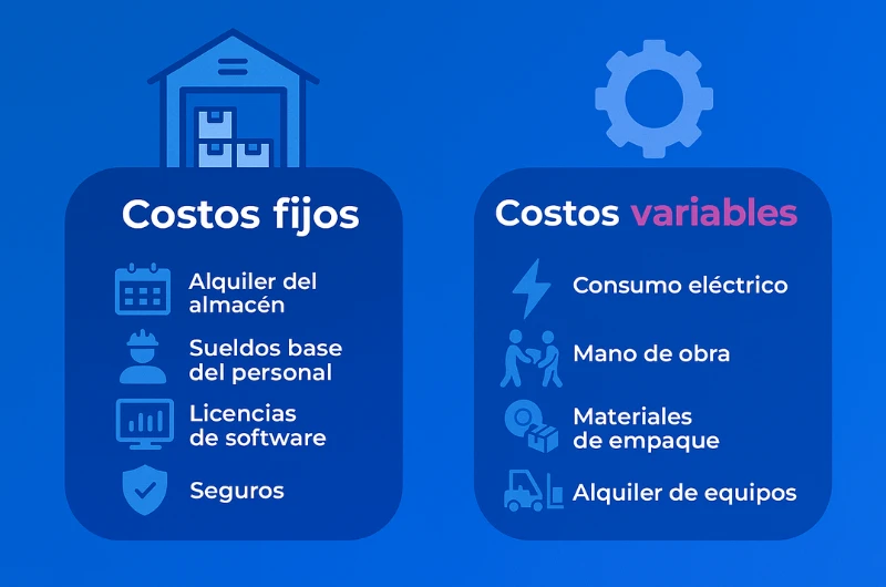 costos fijos vs costos variables de un almacen 